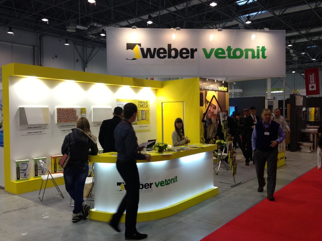 Weber Vetonit - изготовление выставочных стендов в Самаре и Новосибирске