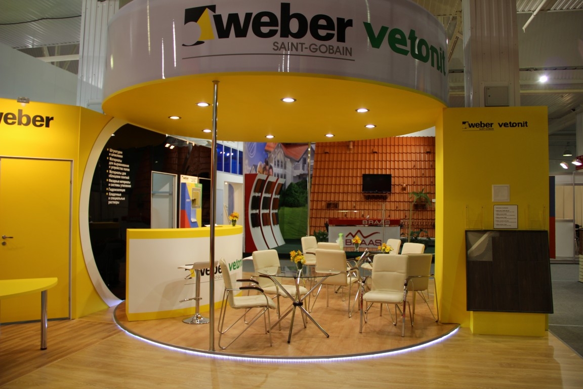 Weber Vetonit - изготовление выставочных стендов в Самаре и Новосибирске