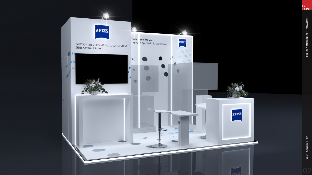 ZEISS - изготовление выставочных стендов в Самаре и Новосибирске