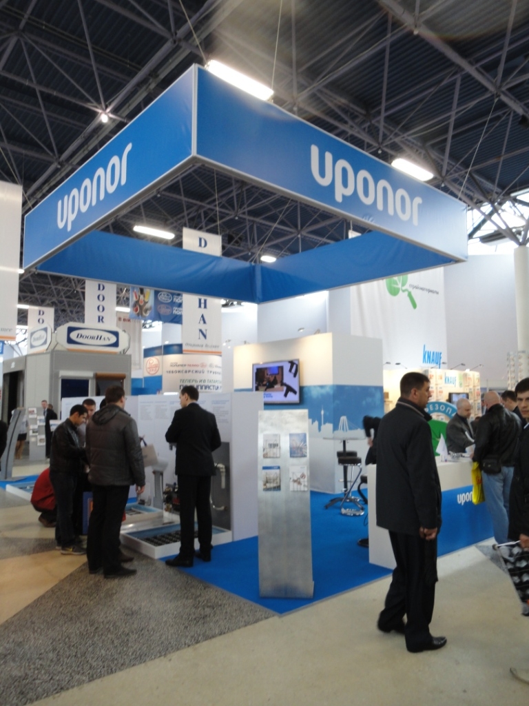 Uponor - изготовление выставочных стендов в Самаре и Новосибирске