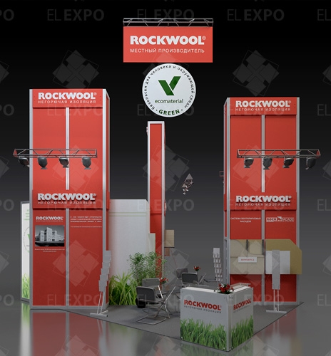 Rockwool - изготовление выставочных стендов в Самаре и Новосибирске