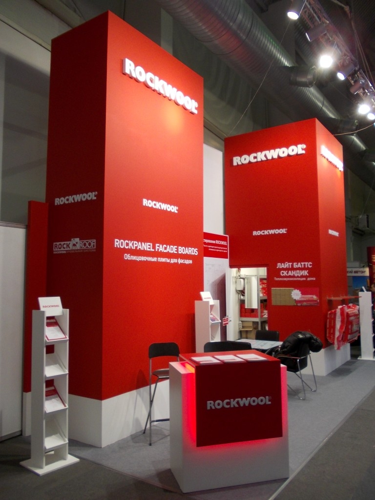 Rockwool - изготовление выставочных стендов в Самаре и Новосибирске