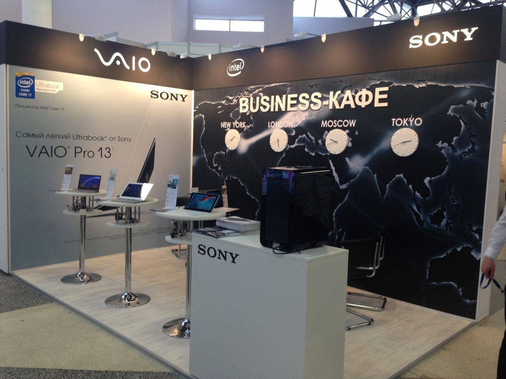 Sony - изготовление выставочных стендов в Самаре и Новосибирске