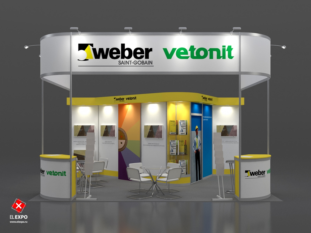 Weber Vetonit - изготовление выставочных стендов в Самаре и Новосибирске