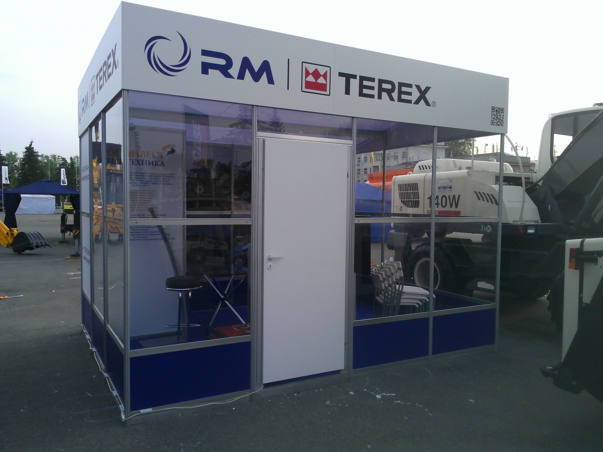 Terex - изготовление выставочных стендов в Самаре и Новосибирске
