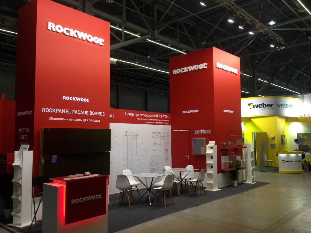 Rockwool - изготовление выставочных стендов в Самаре и Новосибирске