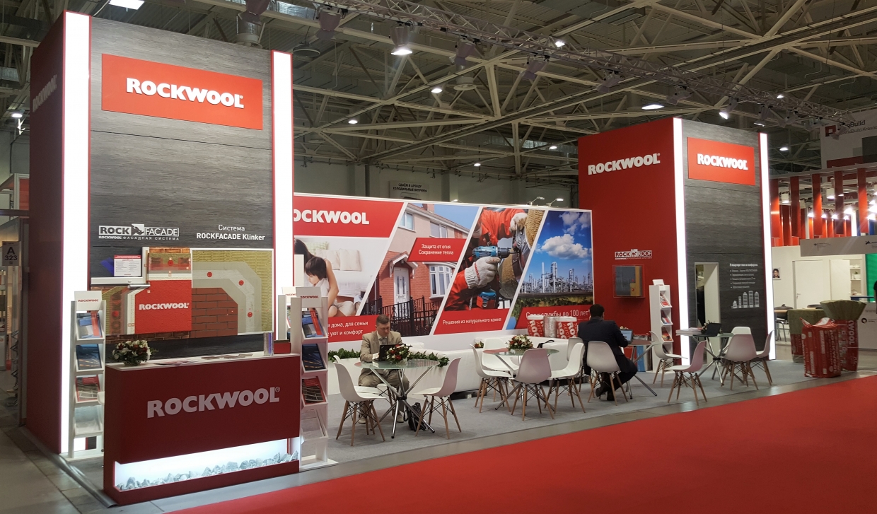 Rockwool - изготовление выставочных стендов в Самаре и Новосибирске