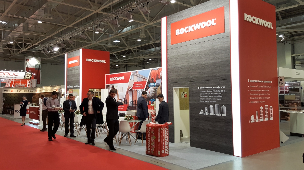 Rockwool - изготовление выставочных стендов в Самаре и Новосибирске