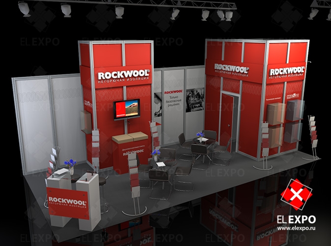 Rockwool - изготовление выставочных стендов в Самаре и Новосибирске